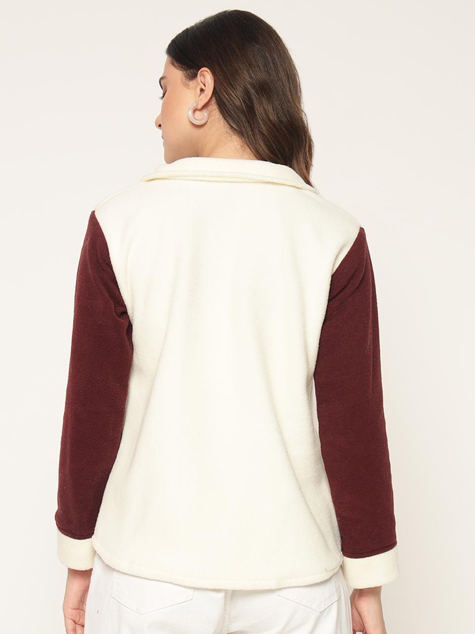 Woolen dual tone shacket dual-tone