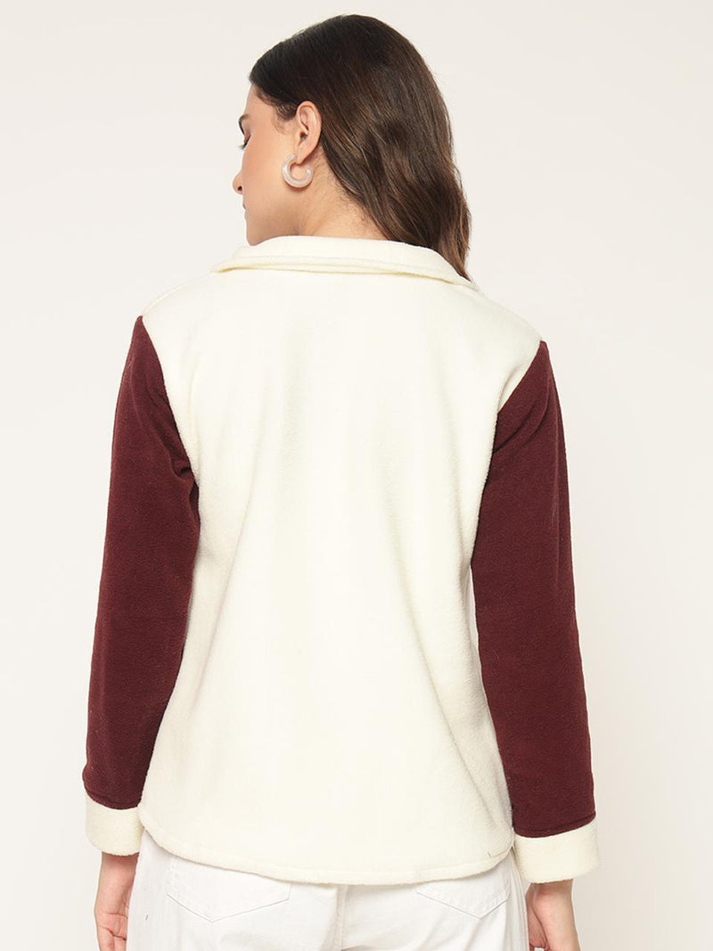 Woolen dual tone shacket dual-tone