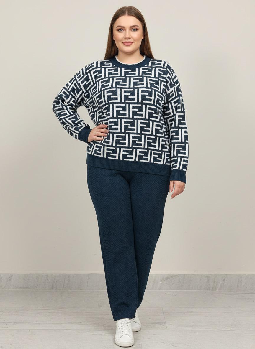 Pure Hair Wool Knitted Co-Ord Set