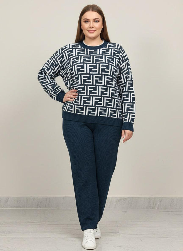 Pure Hair Wool Knitted Co-Ord Set