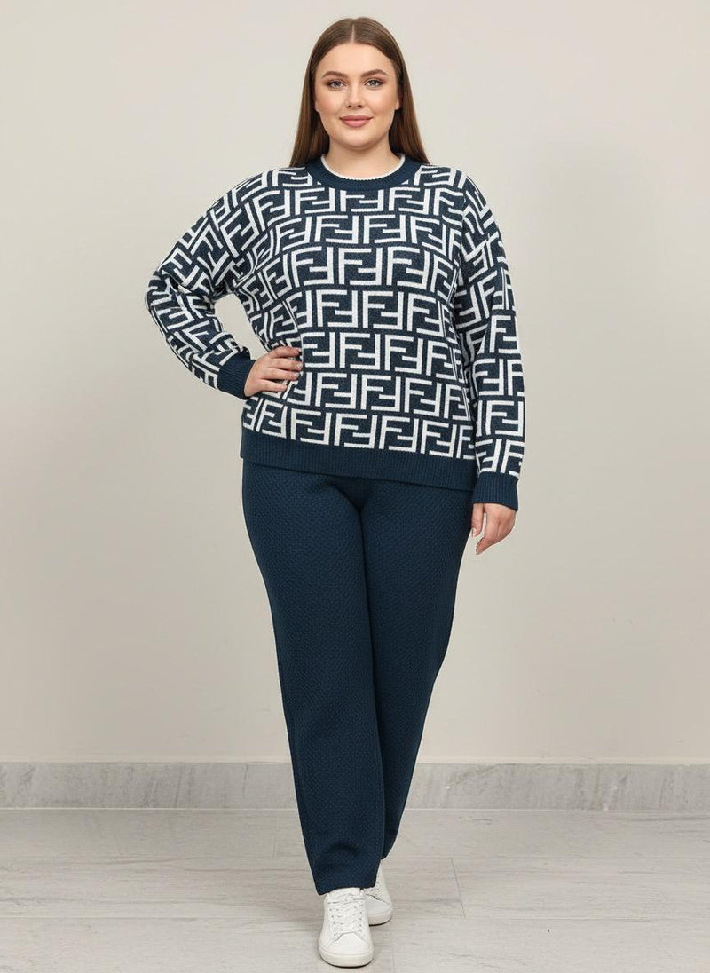 Pure Hair Wool Knitted Co-Ord Set