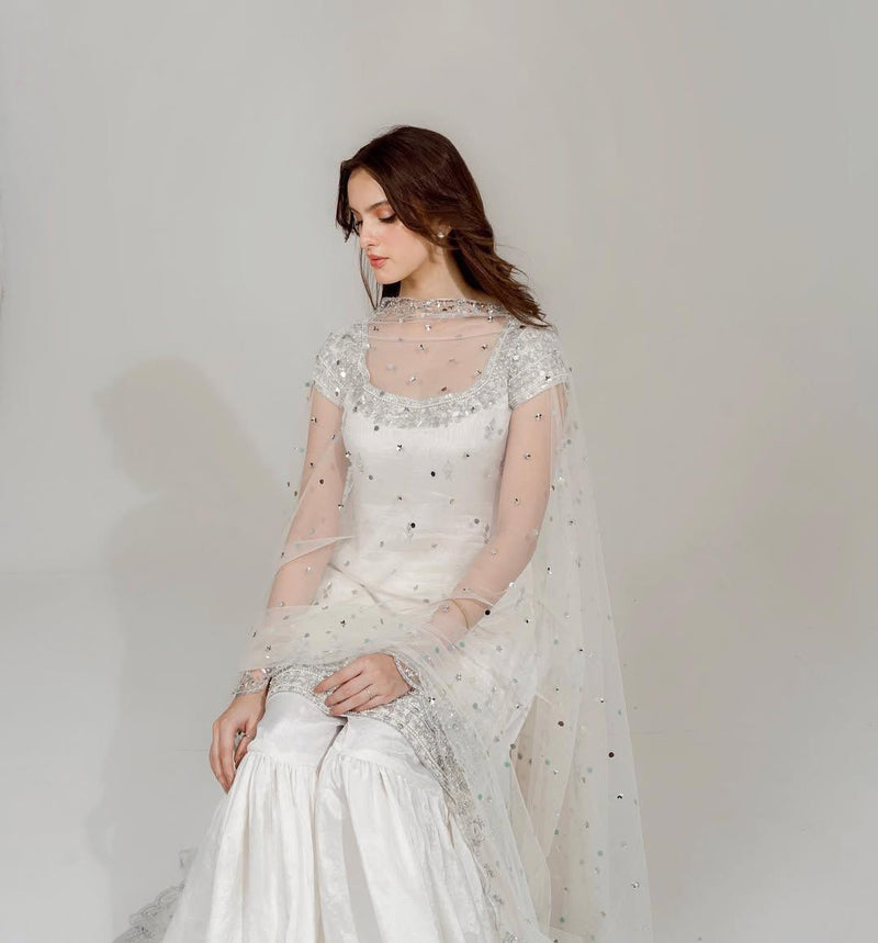 TOP WITH SHARARA DUPATTA SUIT SET