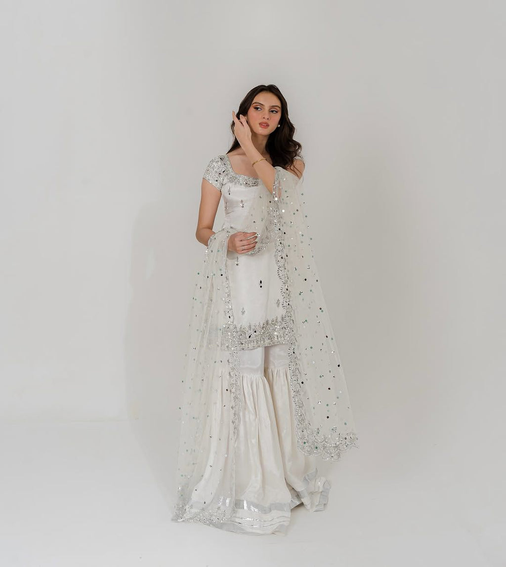 TOP WITH SHARARA DUPATTA SUIT SET