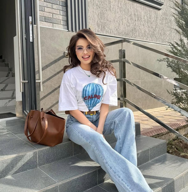 Trendy Women’s Cotton T-Shirt | Stylish Casual Wear (M–5XL)